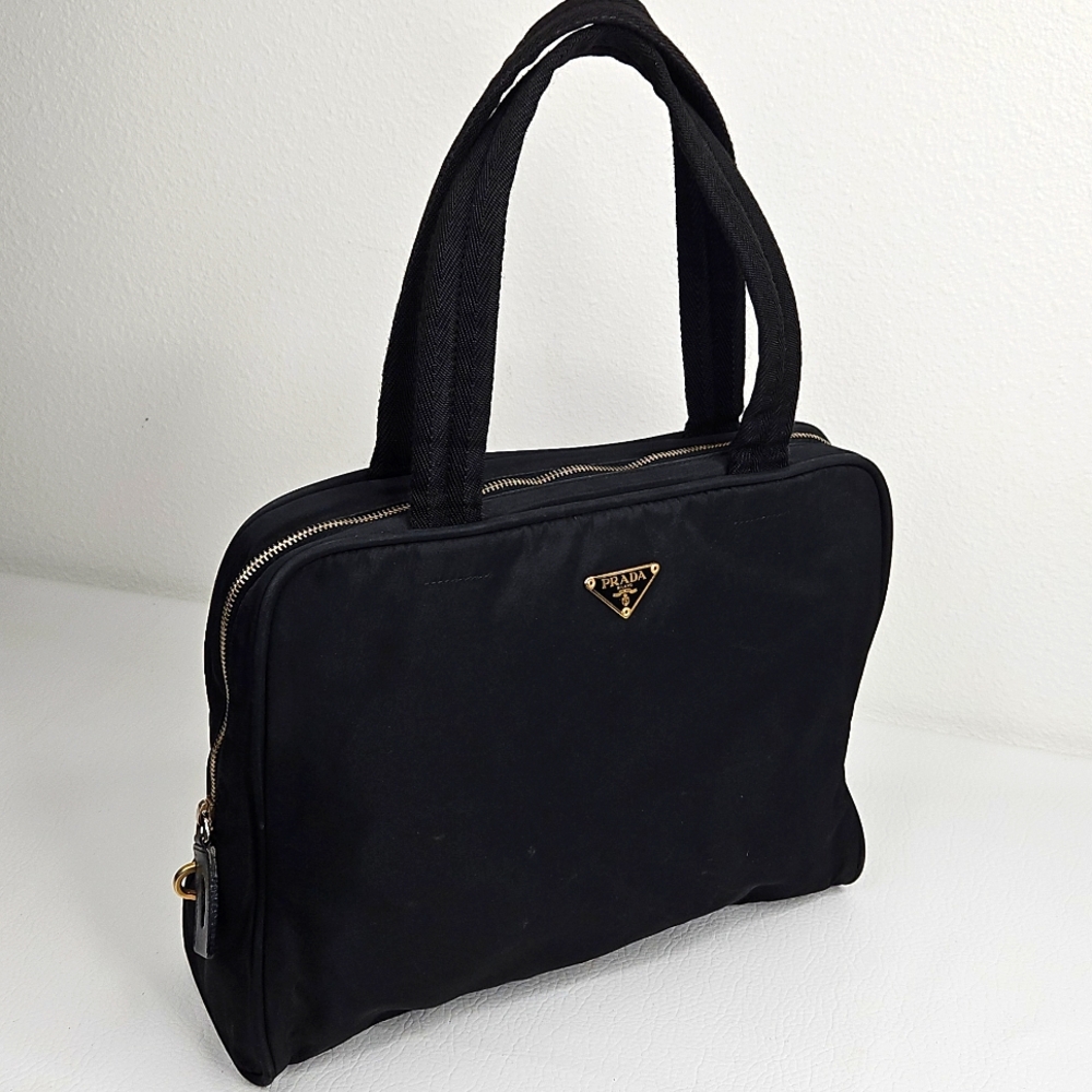 Authentic Prada Vela Tessuto Shoulder Tote